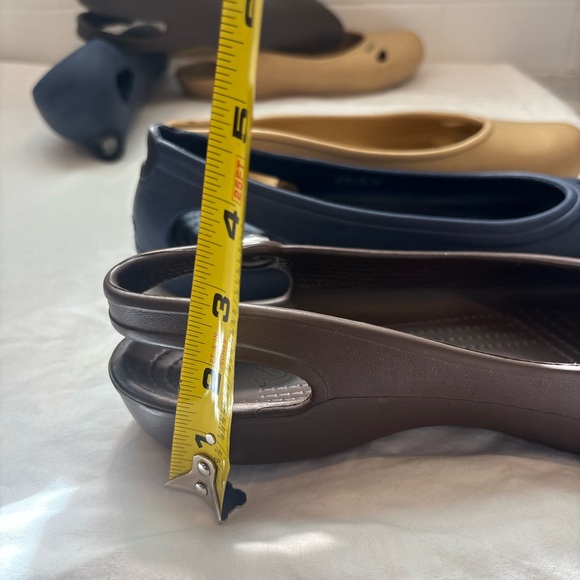 Set of three women’s croc flats size 10 - Picture 14 of 15